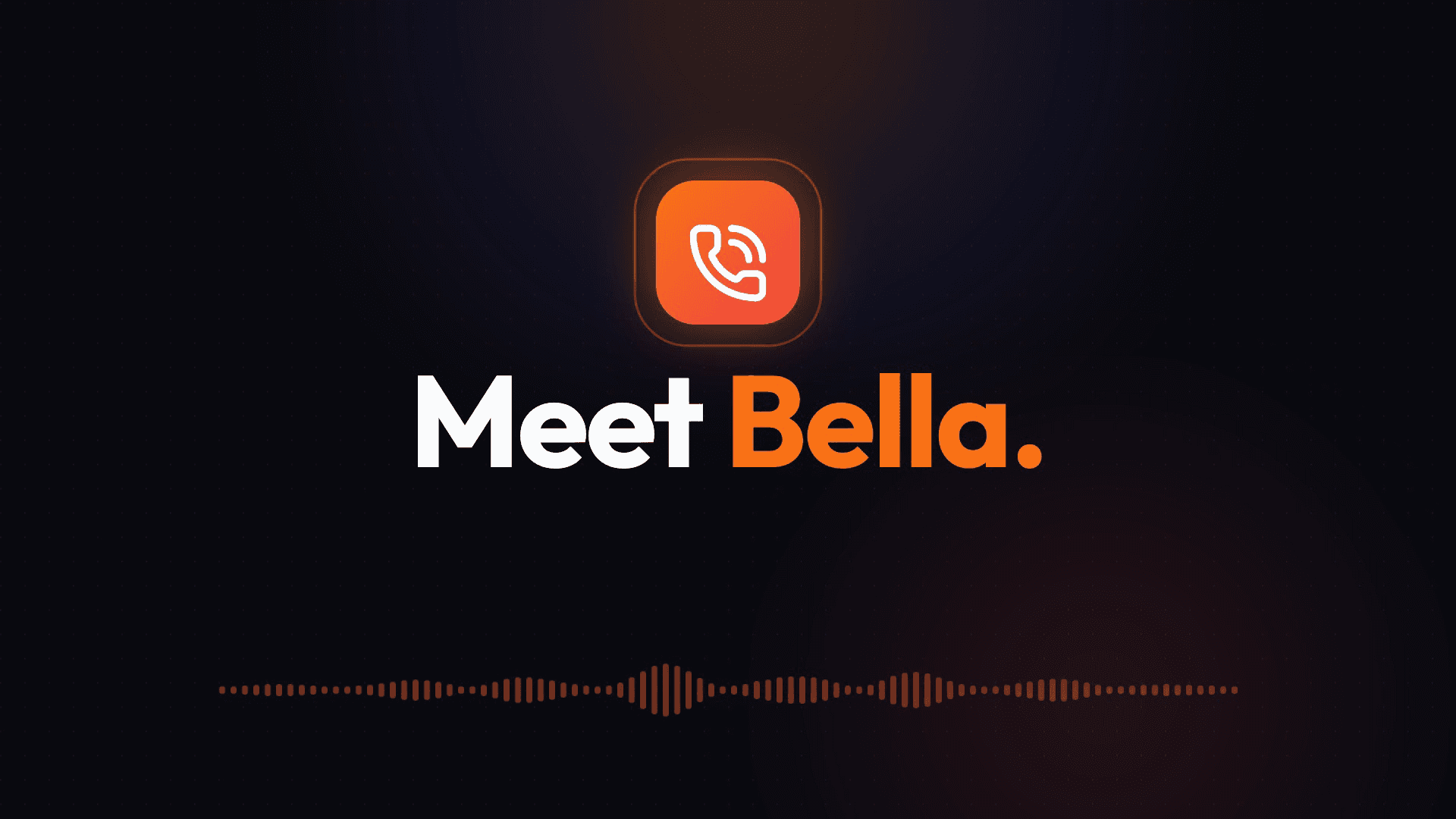 Bella: AI Voice Agent Banner
